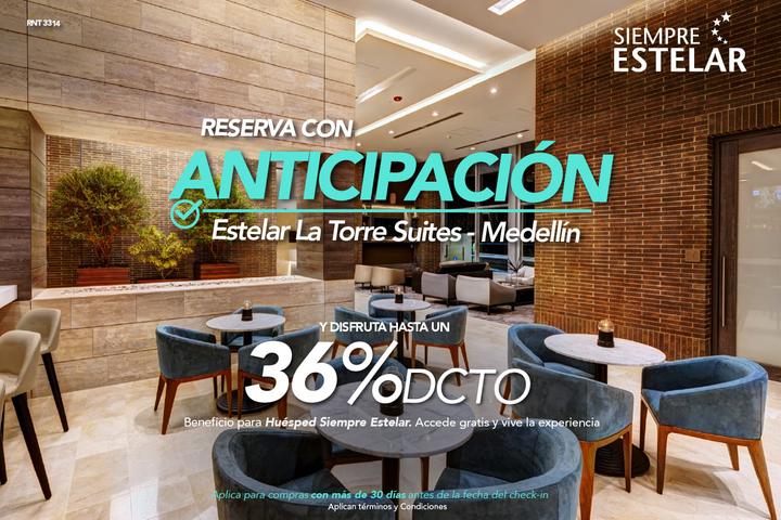 Reserva con anticipación ESTELAR La Torre Suites Colombia - Medellín Reserva con anticipación ESTELAR La Torre Suites Colombia - Medellín