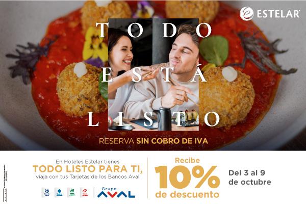 Promoción grupo AVAL Hotel ESTELAR La Torre Suites Medellín
